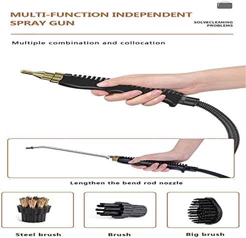 Handheld Steam Cleaner with Extension Hose &amp Accessories Chemical-Free Multi-Surface Cleaning Tool for Home &amp Office Powerful Portable Steamer for Upholstery &amp Grout