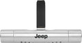 iPick Image for Jeep Car Vent Air Freshener Clip - Official Licensed Silver Aluminum with Adjustable Window + 10 Refill Sticks