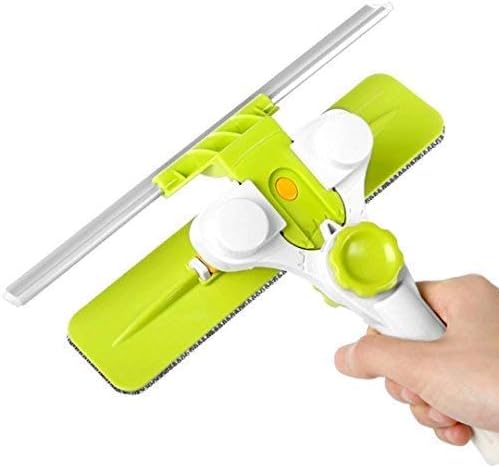 Aluminum Telescopic Window Cleaner Smart Angle Adjust Window Cleaning Tool with Squeegee for External Double Faced Window Glass