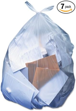 Zoom Supply Heritage Bag H6639HC Trash Bags Industrial-Strength Clear 23 Gallon Slim Jim Garbage Bags -- Avoid Hassle &amp Annoying Tearing Bags