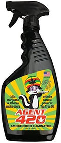 Agent 420-22 oz Odor Destroying Spray for Eliminating Cigarette Smoke or Most Unwanted Odors in Your House Car or Apartment - Freshen Up The “Place” [Tea Tree Oil]