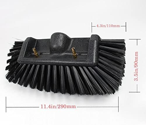 Glass Cleaning Brush Home Water Fed Telescopic Pole Kit Solar Panel Brush Rotating for Photovoltaic PanelTelescopic Window Cleaner Rod with 5 Surface Brush and Window Wiper – Adjustable Len