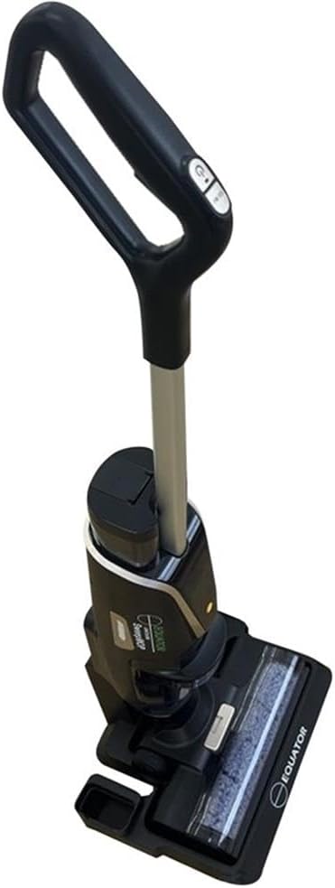Equator Smart 3-in-1 Vacuum Sweeper Mop for Floor + Carpet Self-Cleaning Voice Prompt 8 lbs (Black)