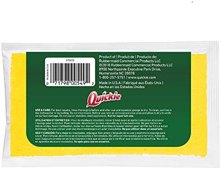 Quickie 2052201 Scrubbing Sponge 24-Pack Long Lasting Heavy Duty Kitchen and Bathroom Scrubbing Sponge