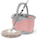 Automatic Rotary Mop with Bucket - Hands-Free Washing &amp Squeeze Function Stainless Steel Design for Efficient Home Cleaning Easy to Use Ideal for Floors &amp Spills