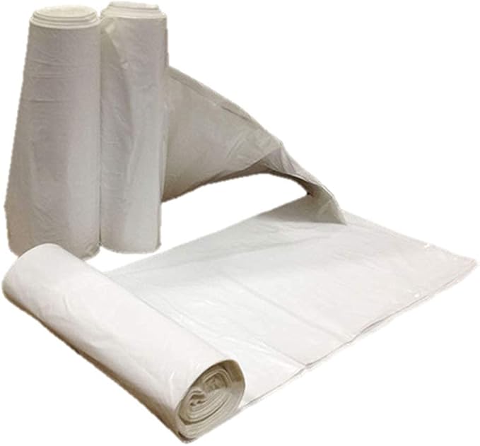 Dealmed Trash Bags - Heavy Gauge Disposable White 12-15 Gallon - 100 Bags