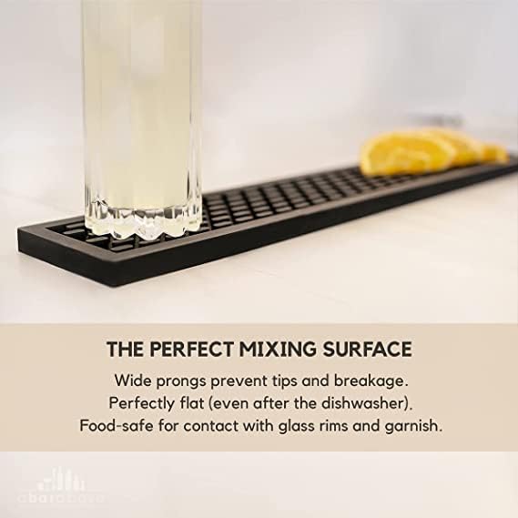 Premium A Bar Above Heavy Duty Bar Mat Food Safe Silicone Mat Mats for Bartending and Coffee Commercial Strength Bartender Accessories Dish Drying Mats for Kitchen Counter Barista Accessories