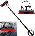 Cleaning Brush Window Cleaning Brush Equipment 3.6-12M Cleaner KitWater/Hose Fed Pole CleanerShower with Extension PoleTelescopic Window Washing Equipment30Cmbrush-12Ft/3.6M