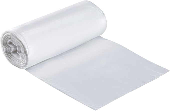 Karat Trash Bags [12-16 Gal - 1000 pc] | 6 Microns | Clear High Density Garbage Can Liners | 24 x 33