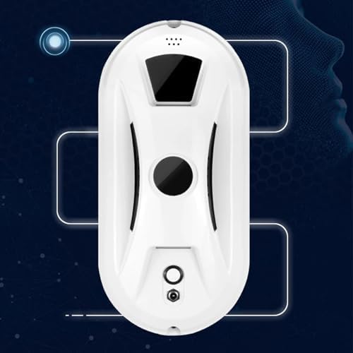 Automatic Smart Window Cleaning Robot Edge Detection Smart Spray &amp Streak-Free Shine Robot Window Cleaner Inside/Outside Anti-Drop Protection for Effortless Cleaning Remote Control