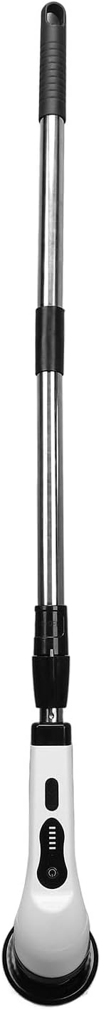 Electric Spin Scrubber with Extendable Handle Cordless Shower Scrubber Rechargeable Cleaning Brush for Tile Floor Bathroom Kitchen 97cm Adjustable Pole 3000mAh