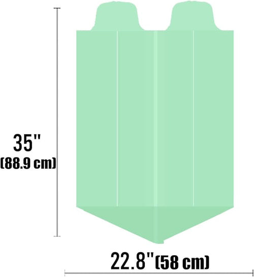 13 Gallon Flap Tie Compostable Trash Bags 200 Count Compost Bags Tall Kitchen Trash Bags Sturdy Biodegradable Garbage Bags Food Scrap Waste Bags ASTM D6400 US BPI Certified Green
