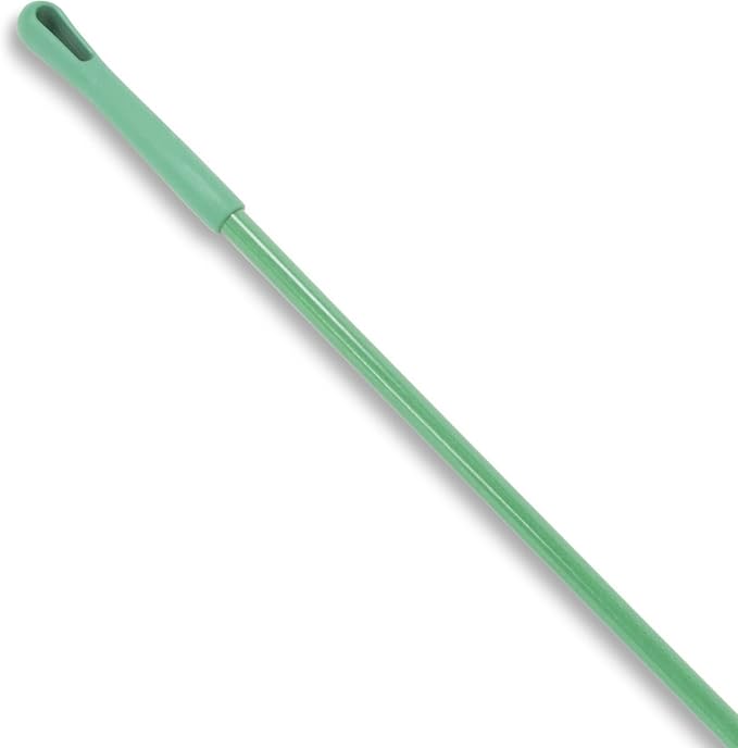 SPARTA Fiberglass Broomstick Replacement Broom Handle with Acme Threaded Tip for Industrial Cleaning Tools Fiberglass 60 Inches Green