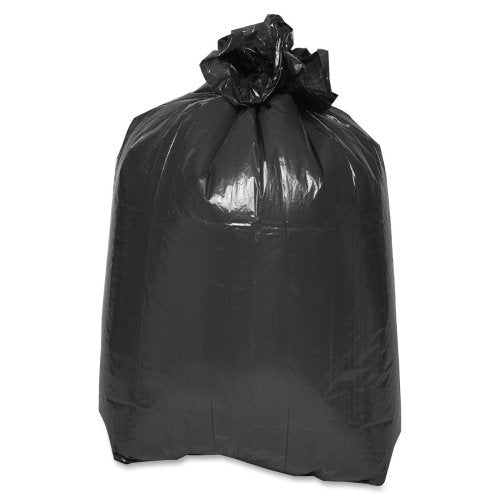 Flat Bottom Trash Bags - 46 x 40 - 1.50 mil (38 Micron) Thickness - Low Density - 100/Carton - Black