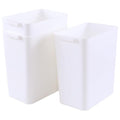 4.5 Gallon Plastic Small Trash Can Slim Garbage Cans 3 Packs White