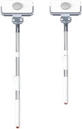 Double Sided Magnetic Glass Brush with Telescopic Rod Adjustable Anti-Drop for Various Home Window Cleaner(8-35mm with Rod)
