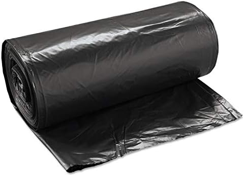 Trash Can Liners 38 X 58 100 bags/case black color low density 55-60 gallon capacity