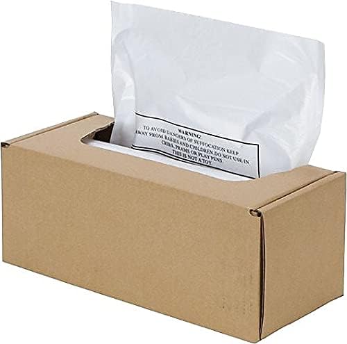 Fellowes Powershred Waste Bags for AutoMax 500C and 300C Auto Feed Shredders 50 Bags &amp Ties (3608401)