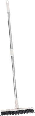 Mobestech 2pcs Floor Scrub Brush Handle Rotatable Cleaning Tool for Deep Clean Bathroom Shower and Tight Spaces Stiff Bristle Design for Grout and Tile Cleaning