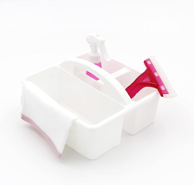 Washing Window/Cleaning Glass Activity （5 Cloth） (Pink) Montessori Practical Life Activity Set