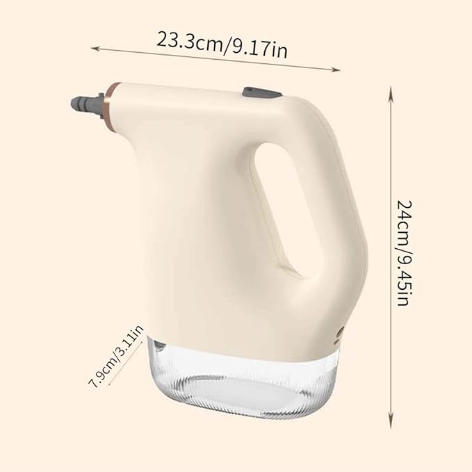 Handheld Steam Cleaner with 6 Accessories 20-Second Fast Heat-Up High-Pressure Steam Machine Multi-Purpose Portable Steamer for Kitchen Grease Bathroom Tile Grout Car Detailing Beige