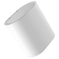 8l Large Capacity Trash Can with Press Lid Grey-White Plastic Wastebasket for Bathroom Kitchen Bedroom Narrow Space Use