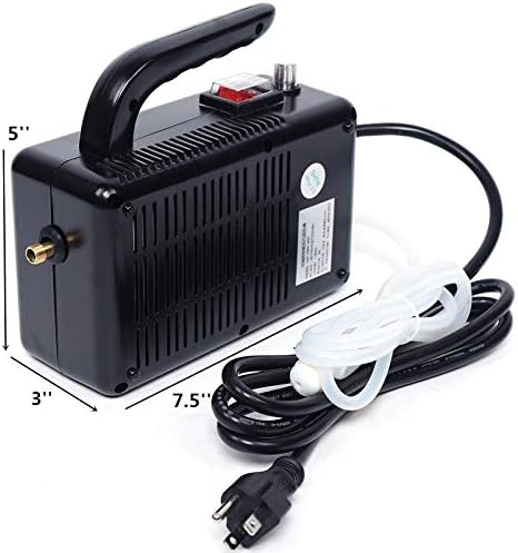 Steam Cleaner Handheld Pressurized Steam Cleaner Steamer Floor Carpet Steam Cleaning System 1600W 5 Bar with High Pressure Nozzle for Home Car Auto Patio Use (110V 1600W 5Bar Black)