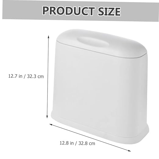 Modern Compact Trash Wastebasket for Kitchen Bathroom Craft Room Stylish Design for Spaces Construction Easy to Use Waste Container