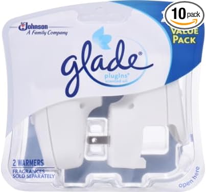Glade Plugins Scented Oil 2 Warmer Pack (Older Model) (Pack of 10-Duel Pks)