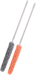 2pcs Telescopic Duster Power Scrubber Dust Mop Ceiling Duster Washable Extendable Duster Handheld Vacuum Cleaning Window Cleaner Duster Refills Duster for Blinds Battery Air Duster/1257