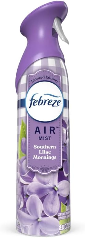 FebreezAir Freshener Spray Limited Edition Odor-Fighting Room Spray Southern Lilac Mornings 8.8oz 3packs