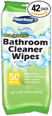 Bathroom Cleaner Wipes Non-Abrasive 42-Ct.
