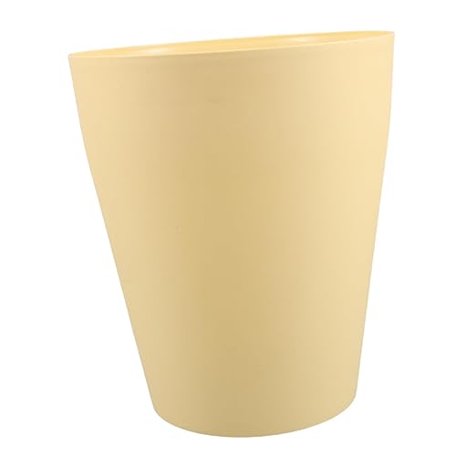 Cabilock Modern Plastic Trash Can Capacity Garbage Bin for Bathroom Bedroom Kitchen Sturdy Easy to Clean Wastebasket Stylish Design Space Saving Home