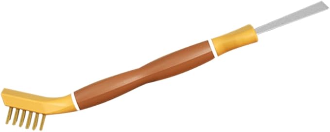 TPR Griddle Spatula Gas Stove Gas Stove Brush Cleaning for Kitchen Gas pan Scrubber Range Hood Oven Copper Wire Stainless Steel Scraper