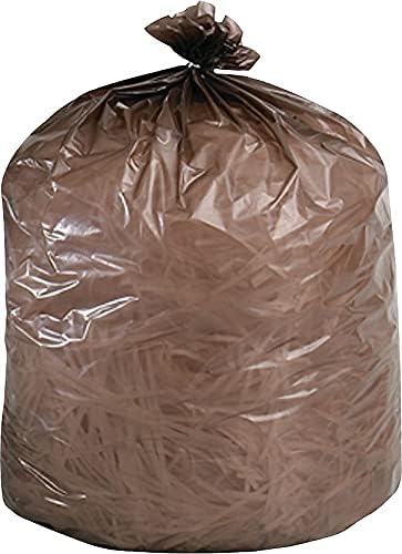 Stout G3036B80 Eco-Degradable Plastic Trash Bag 20-30gal .8mil 30 x 36 Brown 60/Box
