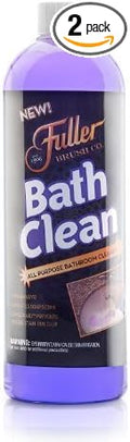 Fuller Brush Bath Clean – 24 oz Bathroom Cleaner Bottle with Spray– Dissolves Soap Scum Hard Water Stains &amp Mineral Build-Up – For Sinks Showers &amp Tubs – Pack of 2