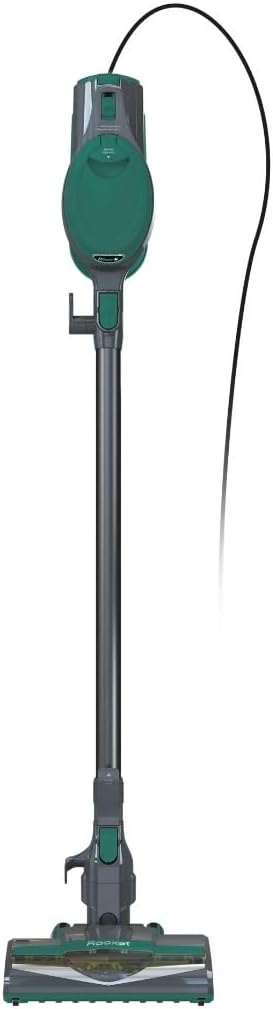 Shark Corded Stick Vacuum Ultra-Lightweight Swivel Steering Powerful Deep-Cleaning Floor-to-Ceiling Versatility Converts to a Handheld Vacuum Carpets &amp Hardfloor Green CS110EM