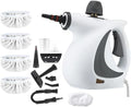 Steam Disinfection CleanerPowerful 1500W SteamHandheld Multi-Purpose Steamer with 8 Accessories Child Lock &amp Safety Cap for Home Kitchen Appliances (1 set + 4 fiber cloth)