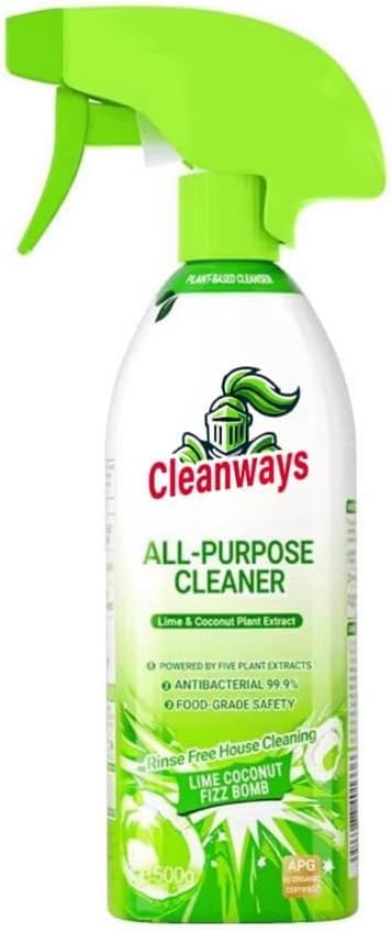 Cleanways All Purpose CleanerAll-Purpose Plant-Based CleanerFor Kitchen Bathroom Quick-Easy Stain Removal (1pcs)