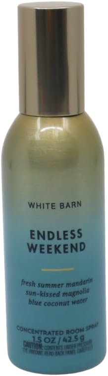 Bath &amp Body Works LAUNDRY DAY CHAMPAGNE TOAST ENDLESS WEEKEND Concentrated Room Spray 3pc bundle Gift Set with a Blue Bow for Holiday 1.5 oz each