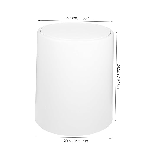 Press Lid Garbage Bin Trashcan Kitchen Trash Can Compact Wastebasket Office Waste Bin