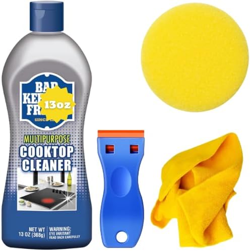 Bar Keepers Friend BUNDLE PACK – Cooktop Cleaner 368g + Multi-Purpose Scrub + Scraper | All-Purpose Cleaning Kit