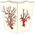 Red Coral Wastepaper Basket