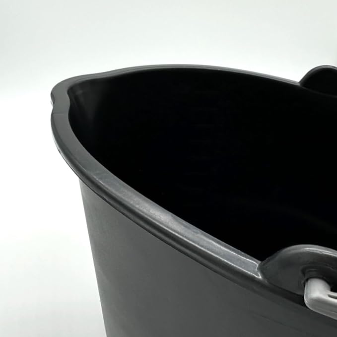 Rocky Mountain Goods Oblong Mop Bucket - Large 11 qt Utility Bucket for Mops Scrubs Brushes or Other Cleaning Tools - Made of Recycled Plastics