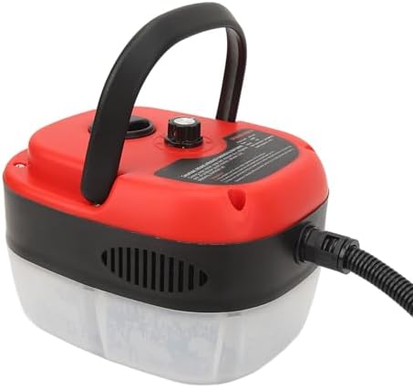 Handheld Steam Cleaner High Temperature High Pressure Steam Cleaner Portable Machine with Brush Heads for Kitchen Furniture Bathroom Car(Red)