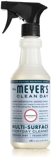 Mrs. MEYER'S CLEAN DAY Multi-Surface Cleaner 4 Pack Variety Pack Iowa Pine Peppermint Snow Drop Gingerbread 16 Fl Oz Each 1 CT