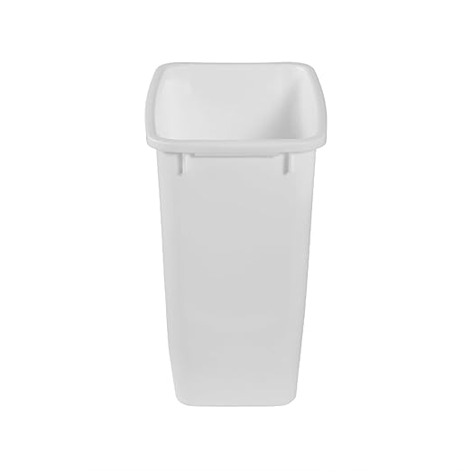 Rubbermaid 2 Pack Traditional Open Top Waste Basket Indoor Trash Bin Container for Bathrooms Kitchens and Home Office 21 Quart White