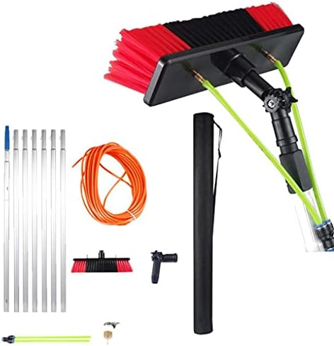Window Cleaning Brush Cleaning Pole Window Cleaner Kit Water/Hose Fed Pole Solar and Photovoltaic Panel Cleaning 6m (7m)