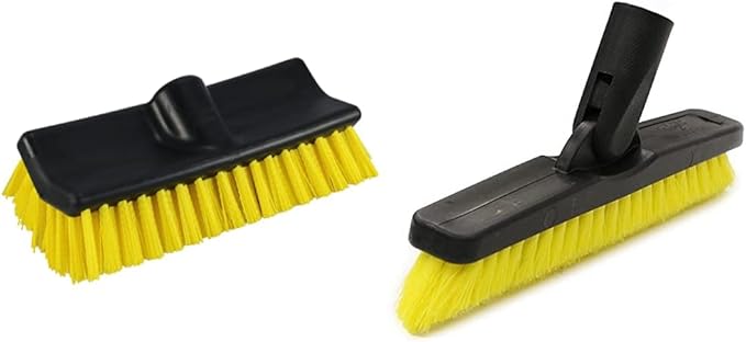 Unger Professional Hydropower Bi-Level Scrub Brush Head 10 &amp Swivel Grout and Corner Scrub Brush Head