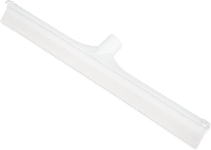 SPARTA 20 Floor Squeegee Replacement Head Seamless Rubber with Rust-Free Plastic Frame for HACCP Compliance Heavy-Duty Industrial Use Thermoplastic Rubber 20 Inches White